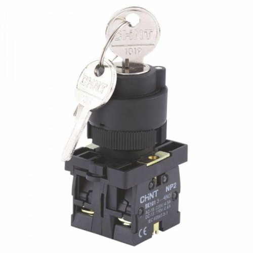 574104 | Переключатель NP2-EG33, 3 положения фиксацией, 2НО, IP40 (R) Chint
