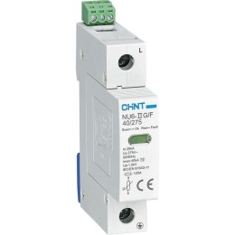 252498 | Ограничитель имп. перенапр. NU6-IIG 1P In=25кА Uc=440B Im=65кА (R) Chint
