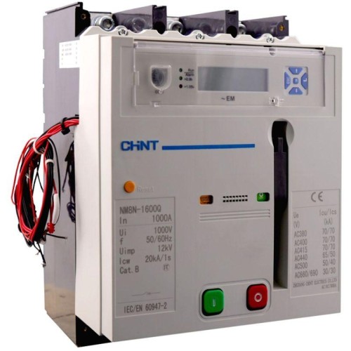 263312 | Авт. выкл. NM8N-1600S EM 4P 1250А 50кА с электр. расцепителем, LCD, МП 400AC (R) Chint
