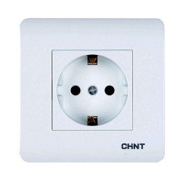 715389 | Розетка с заземляющим контактом 16А 250В Chint
