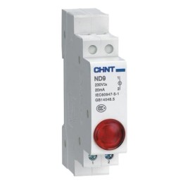 594113 | Индикатор ND9-1/r красный ,AC/DC230В (LED) (R) Chint
