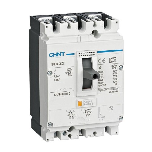 271431 | Авт. выкл. защиты двигателя NM8N-250S M 225А 50кА 3P (R) Chint

