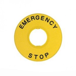 253749 | Шильдик аварийной остановки NP2-BY8101 φ90 (без надписи) (R) Chint
