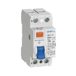 200212 | УЗО NL1-63 2P 25А 30мА 6кА тип AC (DB) (R) Chint
